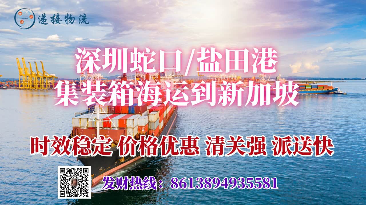 深圳蛇口盐田港至新加坡海运门到门双清服务